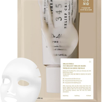 Dr Althea 345 Relief Cream Mask envase frontal del pack