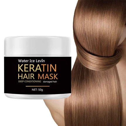 Keratin Hair Mask Deep Conditioning ingredientes aceite de girasol y menta