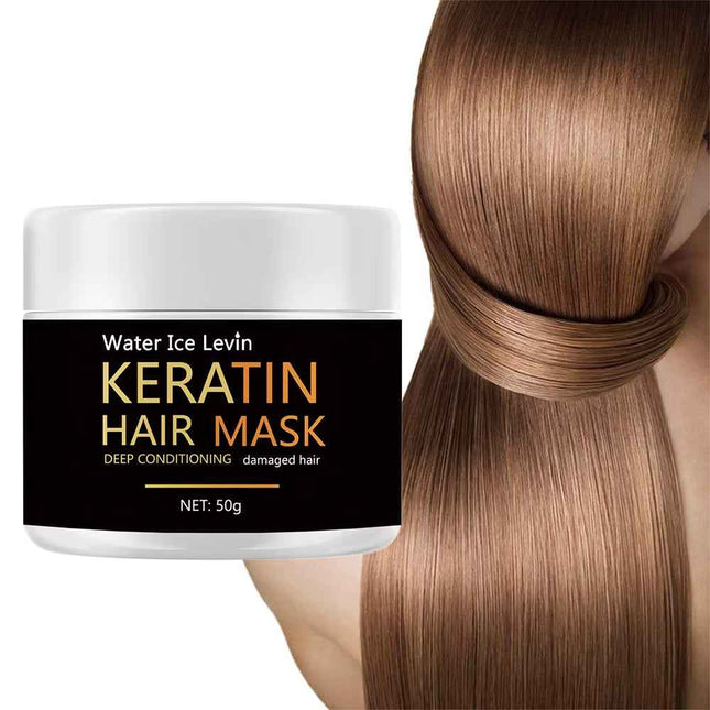 Keratin Hair Mask Deep Conditioning ingredientes aceite de girasol y menta