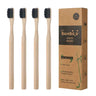 Bamboo Toothbrush Set 4Pcs Cerdas Extra Suaves