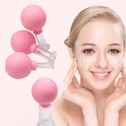 Ventosa Facial Adelgazante aplicación en zona de papada y contorno facial