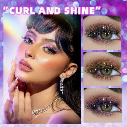 Mascara de Pestañas con Purpurina Efecto Diamante
