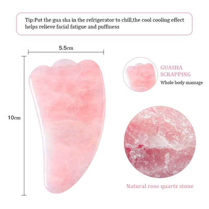 Gua Sha Facial Jade Natural para Masaje y Lifting