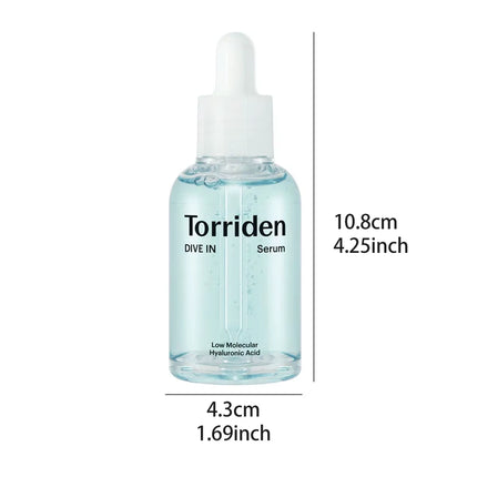 DIVE-IN Sérum De Ácido Hialurónico 50Ml aplicación en el rostro