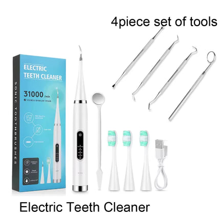 Limpiador Dental Eléctrico detalle del cabezal de acero inoxidable