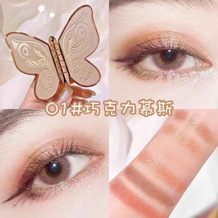 Paleta de Sombras 6 Colores Mate y Glitter