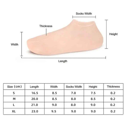 Moisturizing Silicone Gel Socks: cuidado de talones