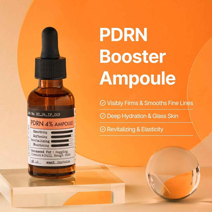 Serum PDRN ADN de Salmon panel de ingredientes en el envase
